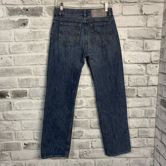 Polo Ralph Lauren Vintage 867 Jeans Classic Fit Straight Leg Medium Wash Denim - Picture 1 of 10